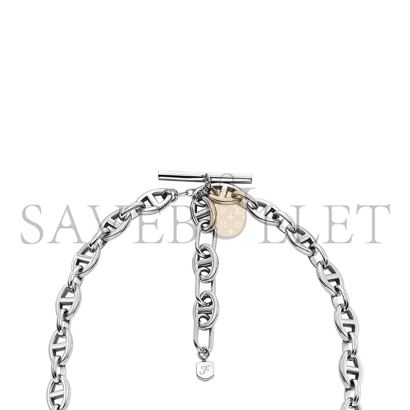 H**mes d-link stainless steel chain necklace